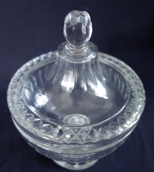 Le Creusot crystal candy box - 19th century circa 1830 - 1840