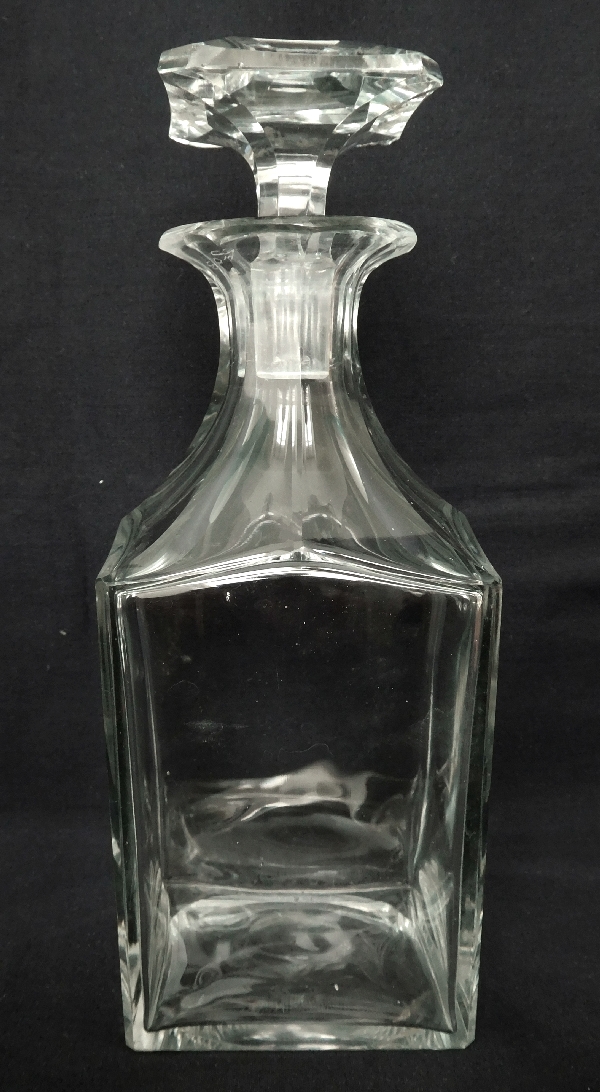Baccarat cut crystal whisky or brandy decanter, France, ca. 1860