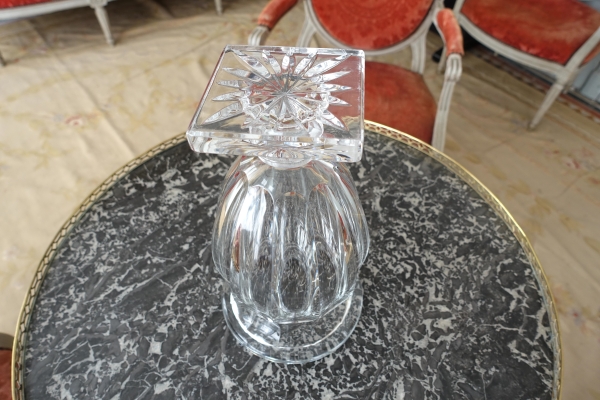 Tall St Louis crystal vase, late 19th century