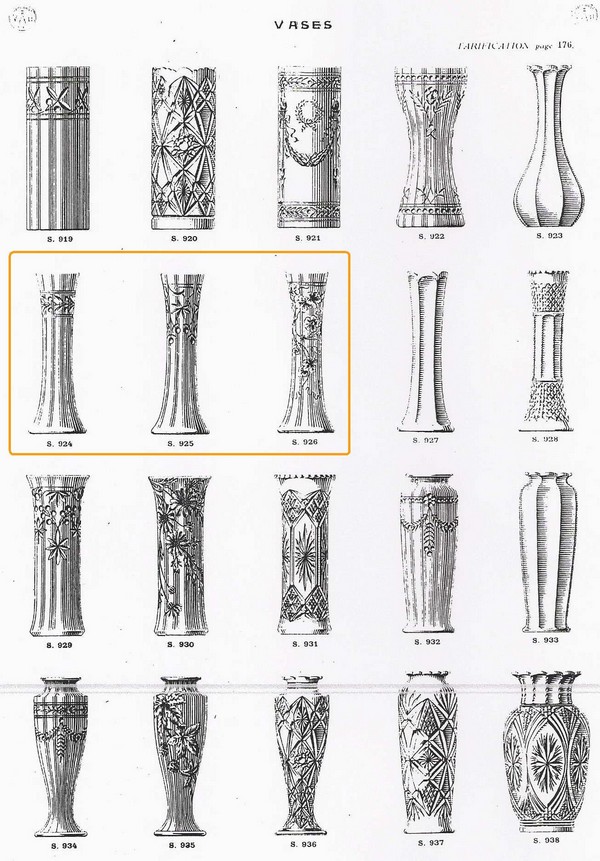 Pair of Baccarat crystal vases