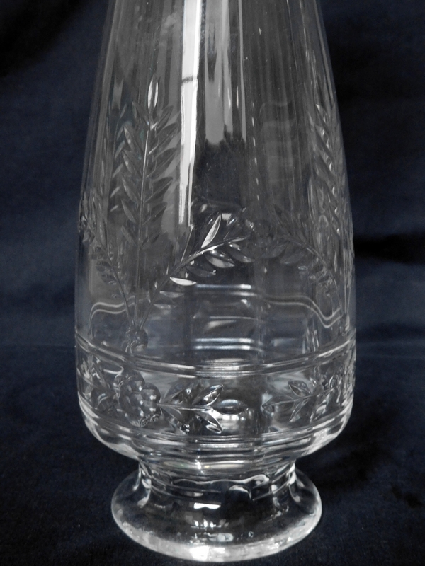 Pair of Baccarat cut crystal vases, early 20th century circa 1900