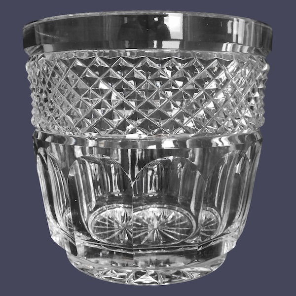 St Louis crystal ice bucket / planter, Trianon pattern