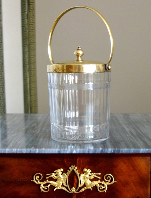 Baccarat crystal biscuit jar - Chicago pattern