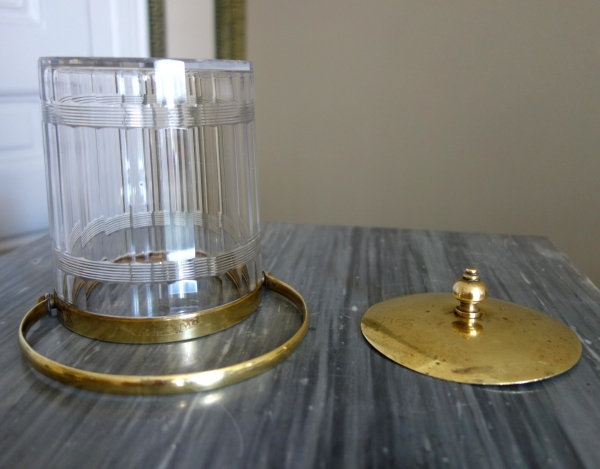 Baccarat crystal biscuit jar - Chicago pattern