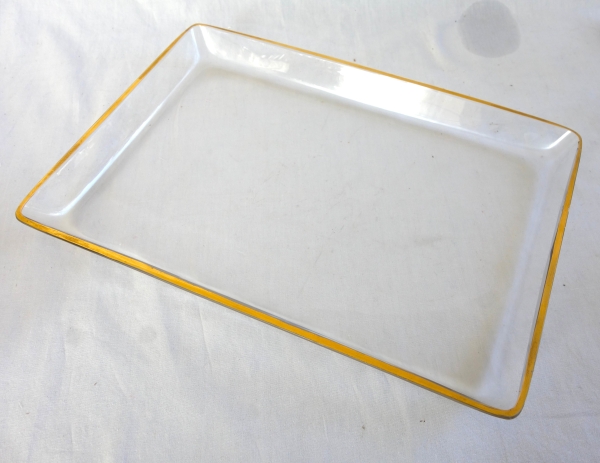 Baccarat crystal night set, Sevigne pattern enhanced with fine gold