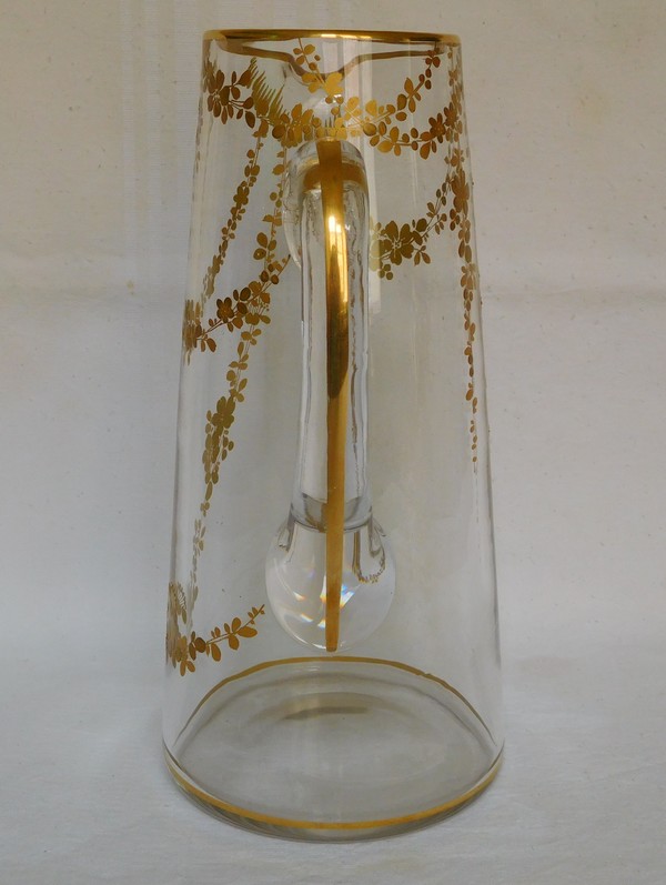 Baccarat gilt crystal fruit juice set - France, circa 1900