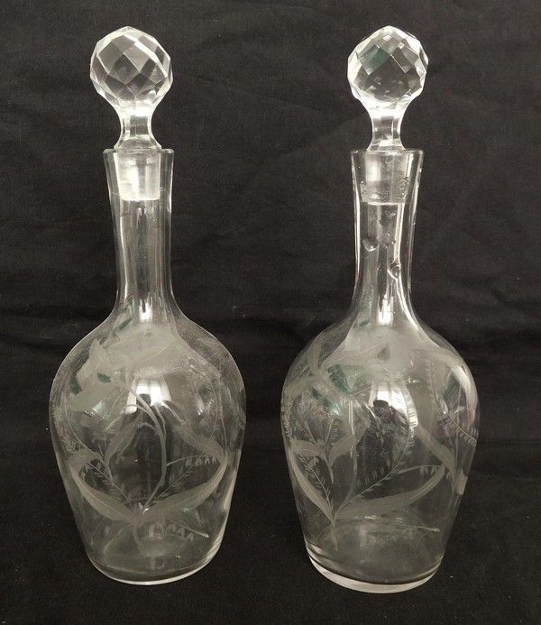 St Louis crystal liquor set, 19th century