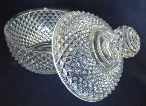 Baccarat crystal sugar pot, Marie-Louise pattern