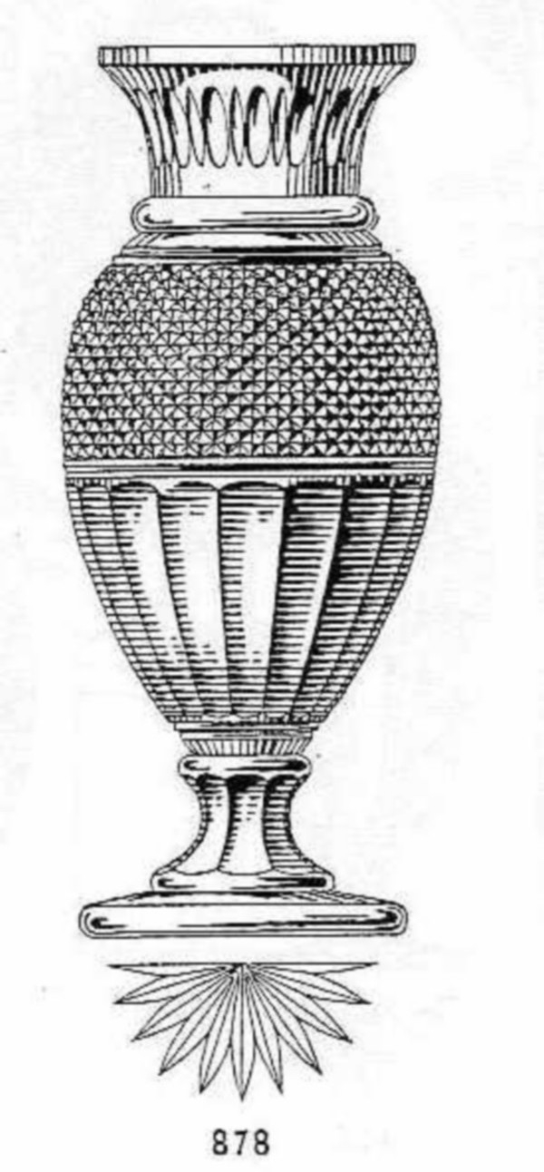 Grand vase en cristal de Baccarat taillé - modèle Eurydice - époque XIXe siècle