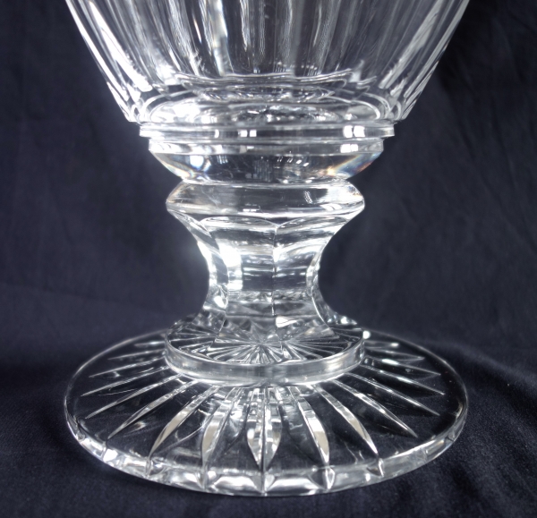 Grand vase en cristal de Baccarat taillé - modèle Eurydice - époque XIXe siècle