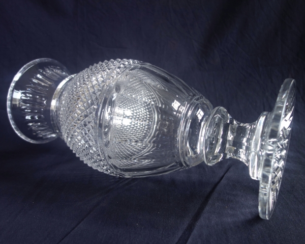 Grand vase en cristal de Baccarat taillé - modèle Eurydice - époque XIXe siècle