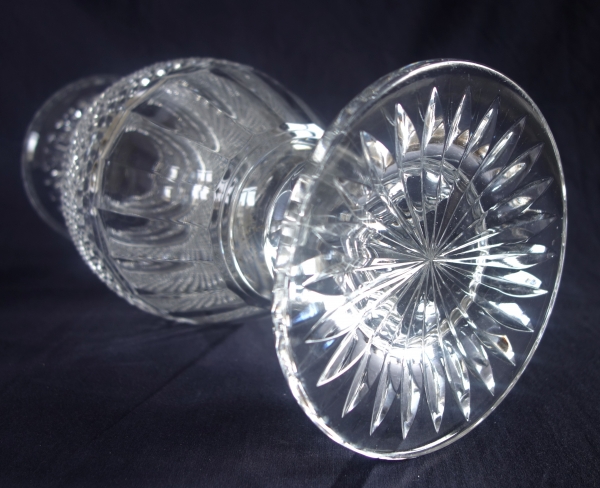 Grand vase en cristal de Baccarat taillé - modèle Eurydice - époque XIXe siècle