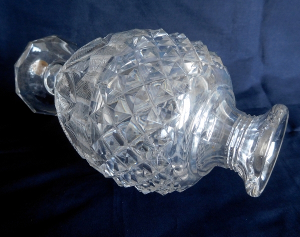 Baccarat crystal vase, Empire style production signed Musee de Baccarat