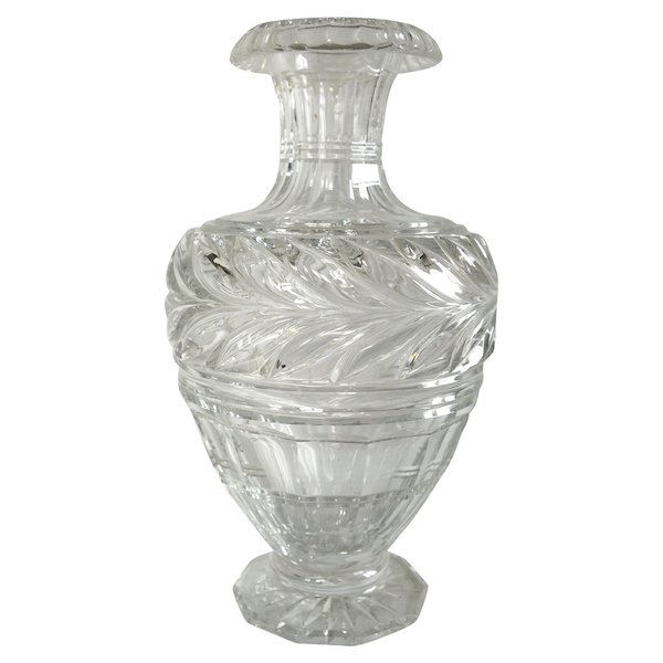 Vase en cristal de Baccarat de style Restauration - production du Musée - 25cm