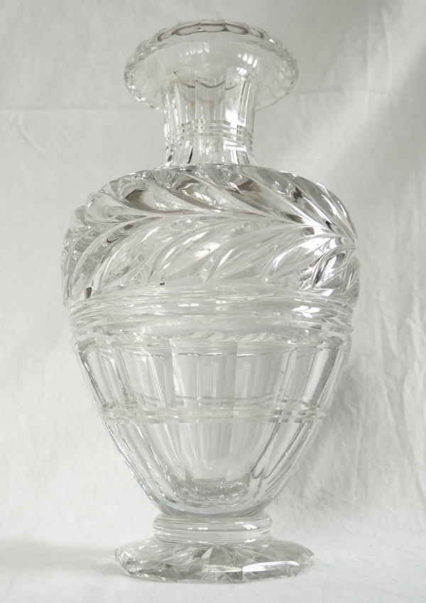 Vase en cristal de Baccarat de style Restauration - production du Musée - 25cm