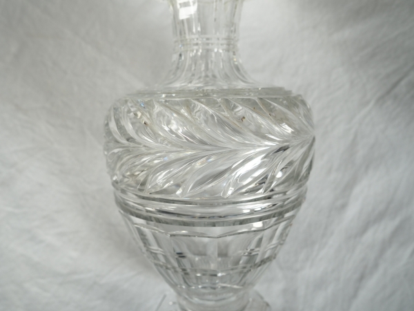 Vase en cristal de Baccarat de style Restauration - production du Musée - 25cm