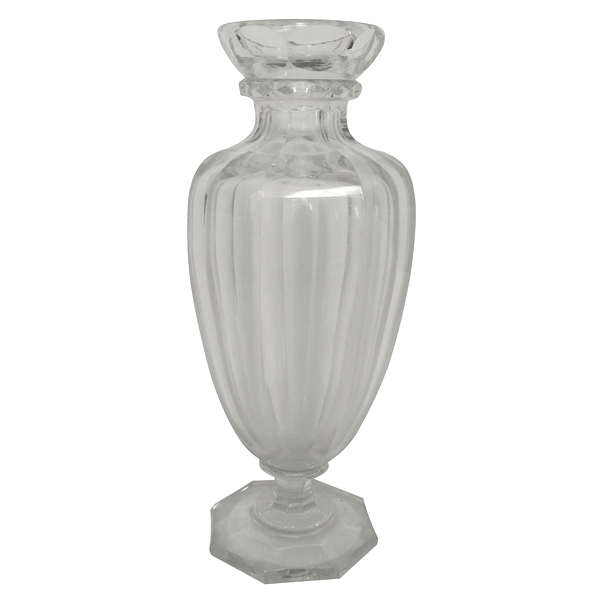Vase en cristal de Baccarat modèle Malmaison - signé