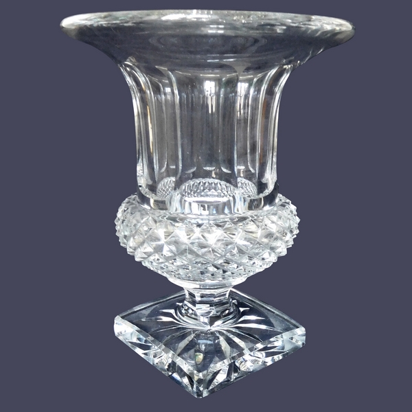 Grand vase Medicis en cristal de Saint Louis, modèle Versailles - 24,9cm