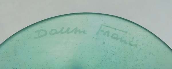 Verre à dégustation en cristal et pâte de verre de Daum par Hilton McConnico - signé