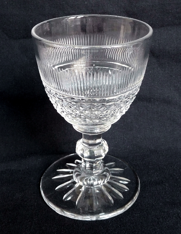 Baccarat / Le Creusot crystal wine glass, mid 19th century