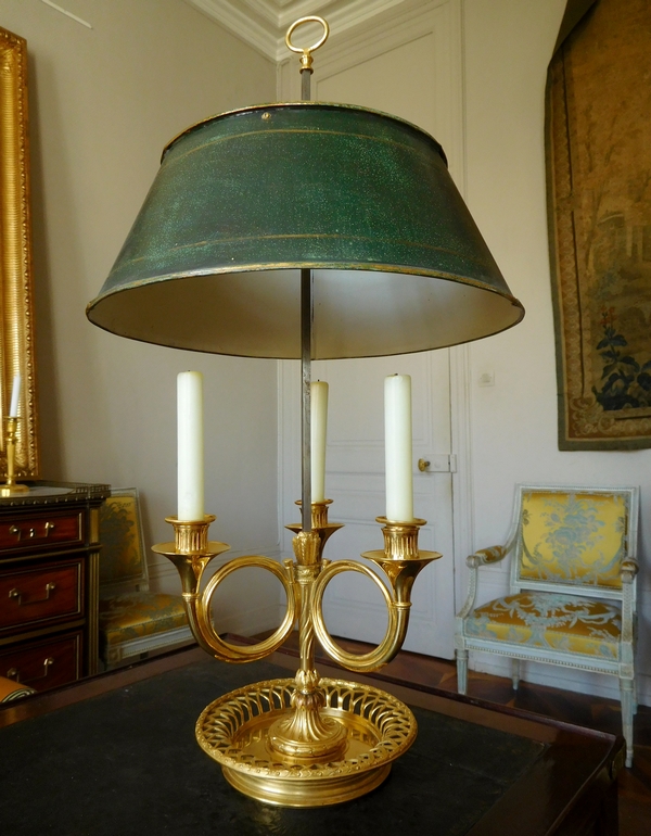 Louis XVI ormolu bouillotte lamp - France, late 18th century