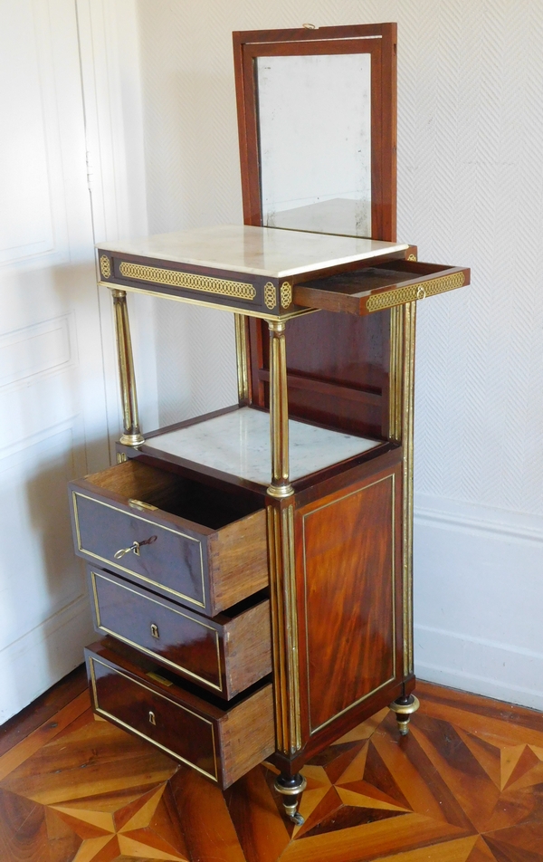 Mahogany washstand for a man, Directoire period - 18th century