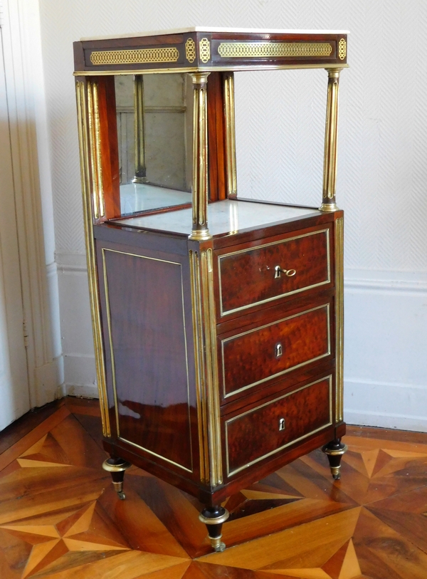 Mahogany washstand for a man, Directoire period - 18th century