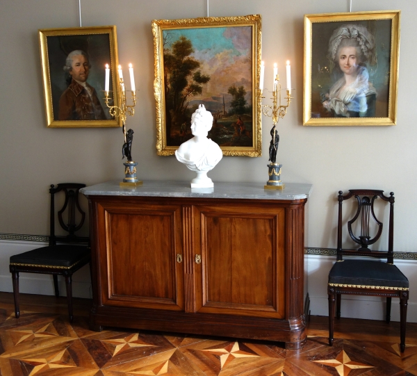 Louis XVI mahogany Parisian sideboard in the taste of Etienne Avril - 18th century