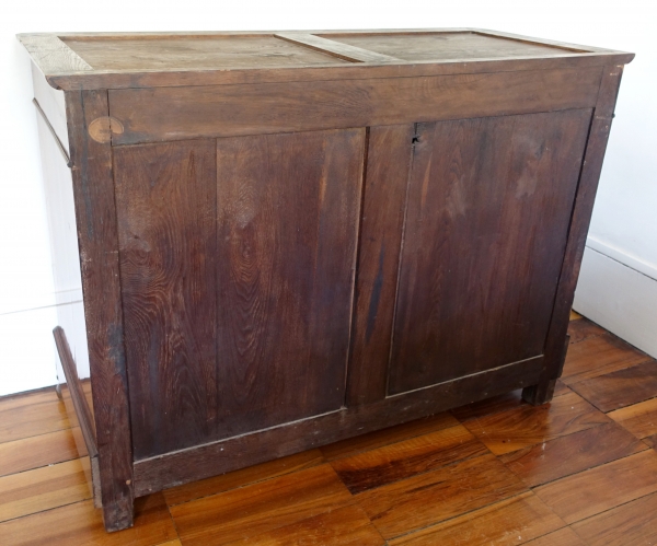 Buffet de salle à manger en acajou, bronze doré, marbre bleu Turquin - époque Restauration