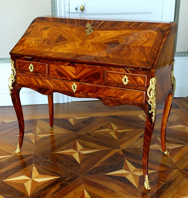 Léonard Boudin - Louis XV violet wood desk - mid 18th century - stamped