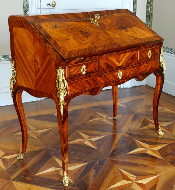 Léonard Boudin - Louis XV violet wood desk - mid 18th century - stamped