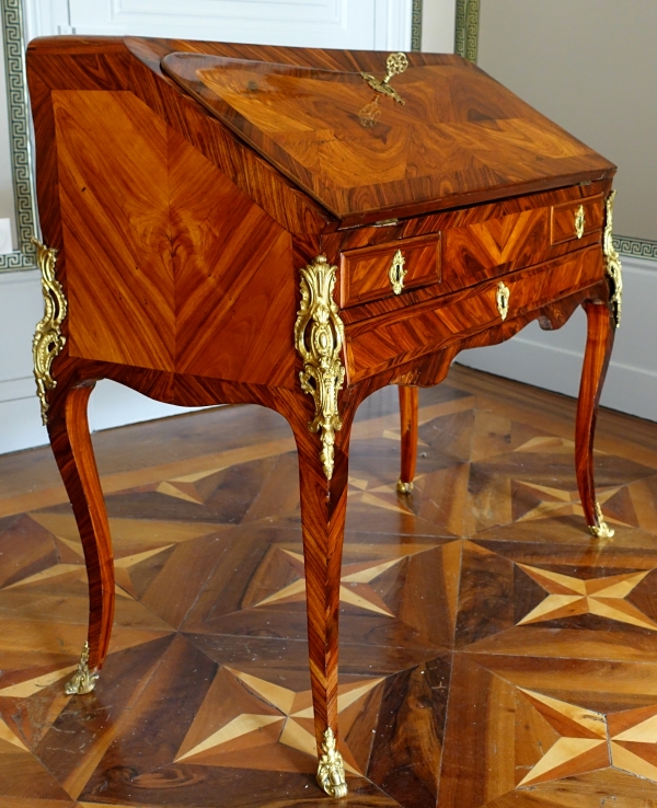 Léonard Boudin - Louis XV violet wood desk - mid 18th century - stamped