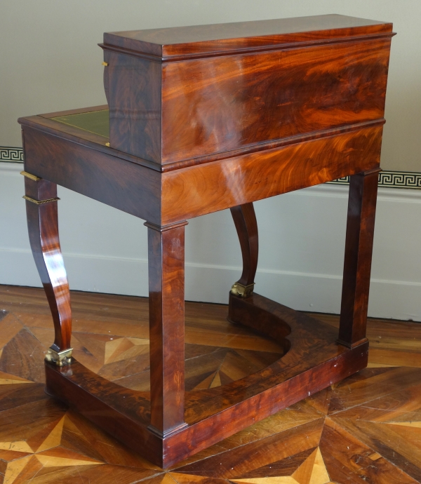 Empire mahogany and ormolu writing desk, early 19th century