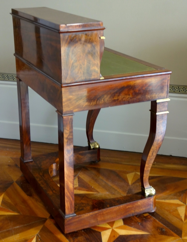 Empire mahogany and ormolu writing desk, early 19th century