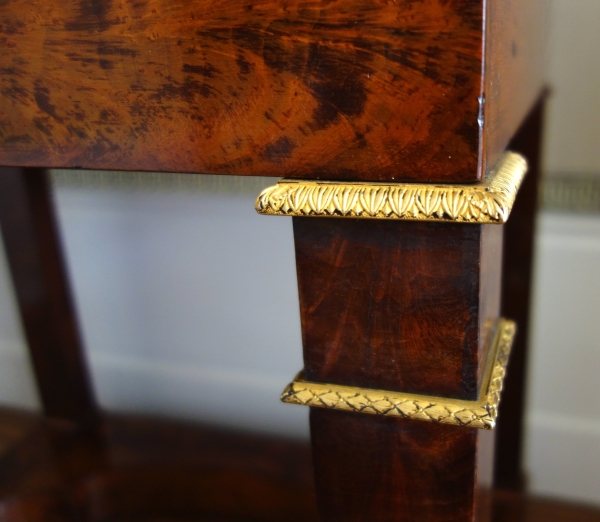 Empire mahogany and ormolu writing desk, early 19th century