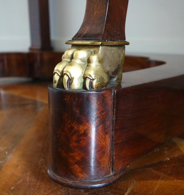 Empire mahogany and ormolu writing desk, early 19th century