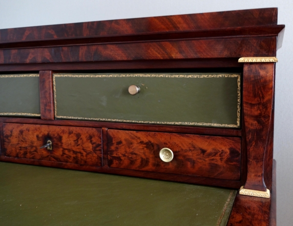 Empire mahogany and ormolu writing desk, early 19th century