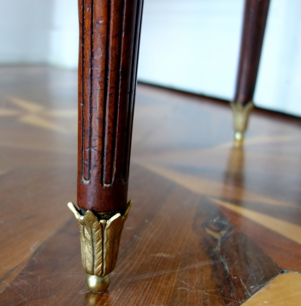 Louis XVI mahogany and ormolu dressing table - 18th century