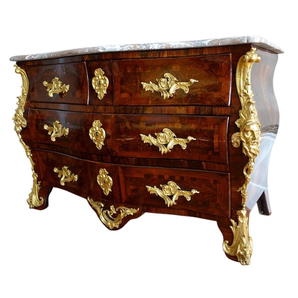 Regency - Louis XV period violetwood commode attributed to Jean-Charles Saunier - 18th century