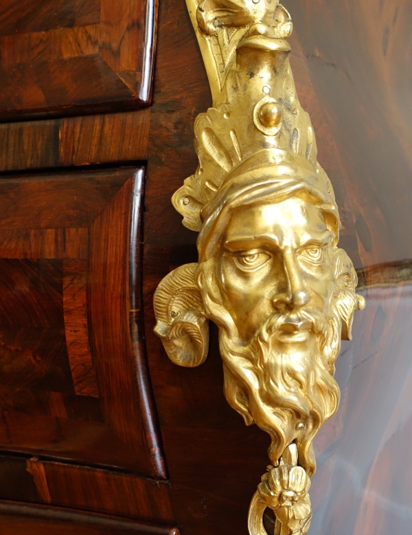Regency - Louis XV period violetwood commode attributed to Jean-Charles Saunier - 18th century