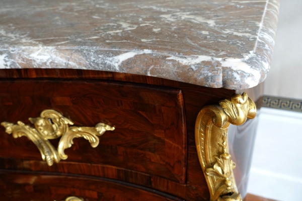 Regency - Louis XV period violetwood commode attributed to Jean-Charles Saunier - 18th century