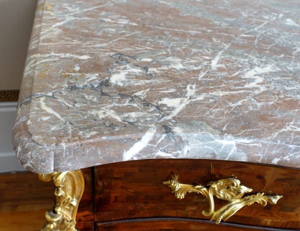Regency - Louis XV period violetwood commode attributed to Jean-Charles Saunier - 18th century