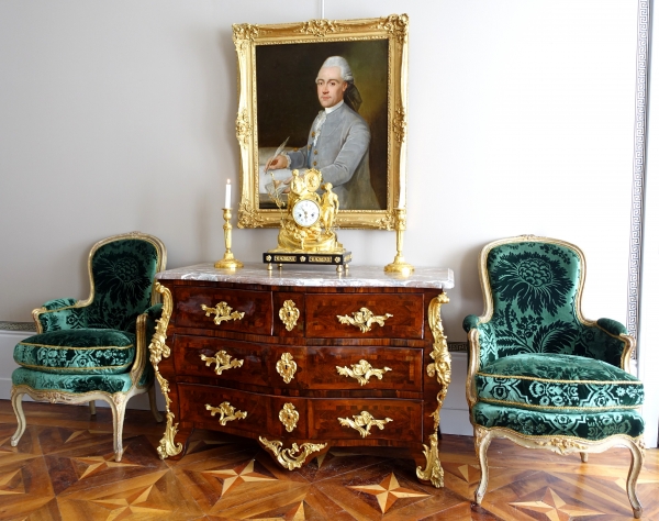 Regency - Louis XV period violetwood commode attributed to Jean-Charles Saunier - 18th century