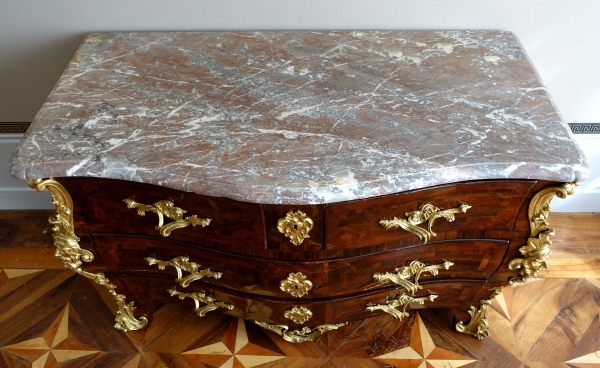 Regency - Louis XV period violetwood commode attributed to Jean-Charles Saunier - 18th century