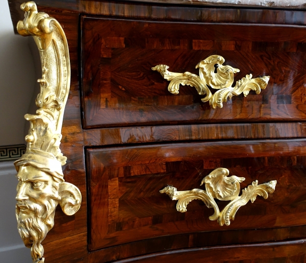 Regency - Louis XV period violetwood commode attributed to Jean-Charles Saunier - 18th century
