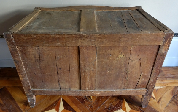 Louis XV marquetry chest of drawers / commode - stamped Claude Lebesgue