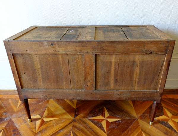 Louis XVI marquetry commode / chest of drawers stamped Vassou - late 18th century
