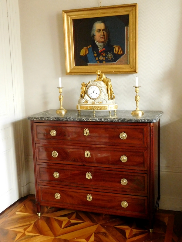 Fidelys Schey : mahogany Louis XVI commode - stamped