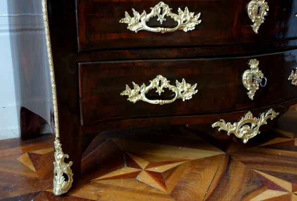 Mathieu Criaerd : Louis XV violet wood commode / chest of drawers - stamped