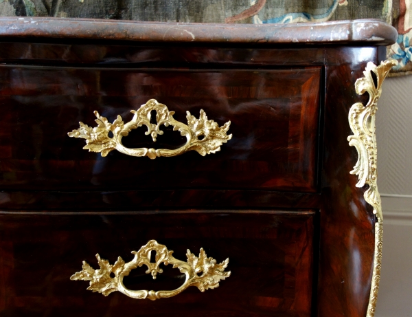 Mathieu Criaerd : Louis XV violet wood commode / chest of drawers - stamped